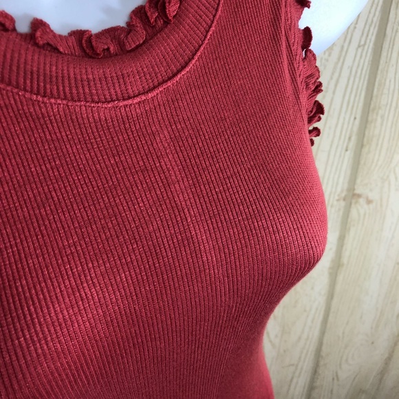 Derek Heart Ruffle Trim Tank Swing Dress L - Picture 3 of 7